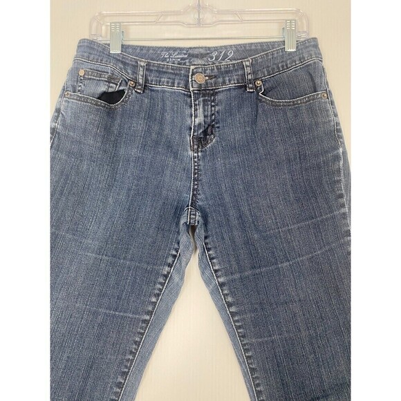 THE LIMITED Slim Boyfriend 312 bootcut Distressed Blue Denim Jeans Women Size 8 - Picture 5 of 16